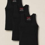 Moon Sleeveless Vest – Black