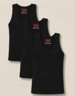 Moon Sleeveless Vest – Black