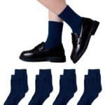 Kids School Sock- Pack of 4 Pairs-Blue