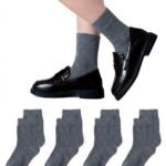 Kids School Sock- Pack of 4 Pairs-Grey