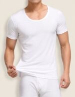 Moon Half Sleeves Vest – White - Image 3