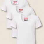 Moon Half Sleeves Vest – White