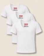 Moon Half Sleeves Vest – White