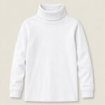 Moon Kids High Neck premium Cotton-White