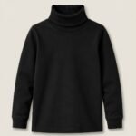 Moon Kids High Neck premium Cotton-Black