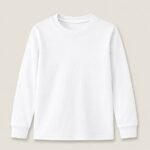 Moon Kids Round Neck premium Cotton-White