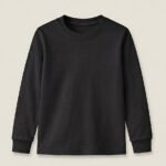 Moon Kids Round Neck premium Cotton-Black