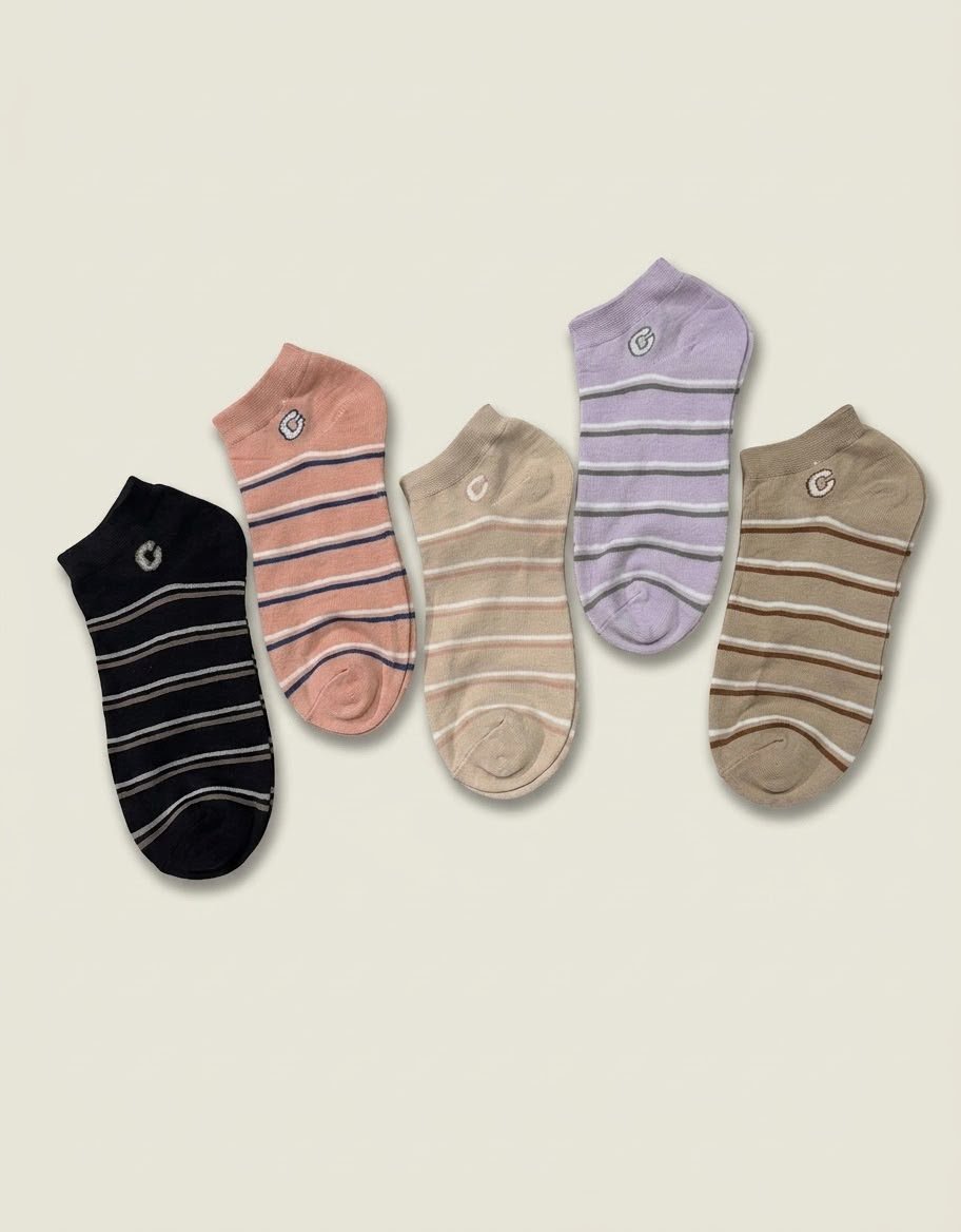 WhatsApp Image 2026-09-02 at 9.21.14 AM Women’s 5 Pair Cotton Ankle Socks - Image 1